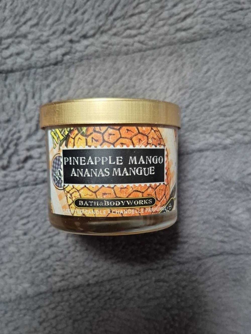 Pineapple & Mango Mini 36G Scented Candle From Bath & Body Works, Never Used
